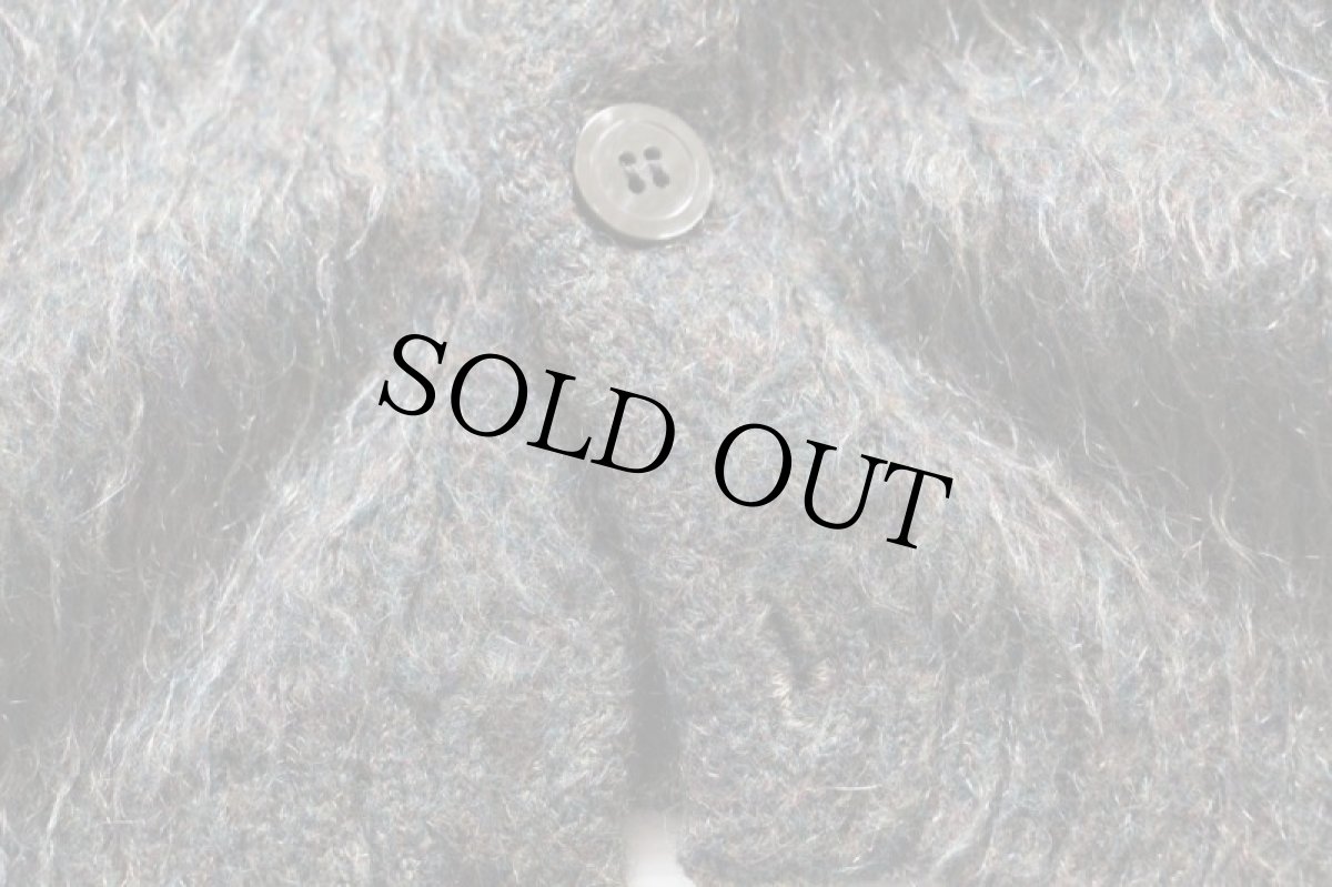 画像5: 60s UNKNOWN 無地 モヘヤ ニットカーディガン (5)