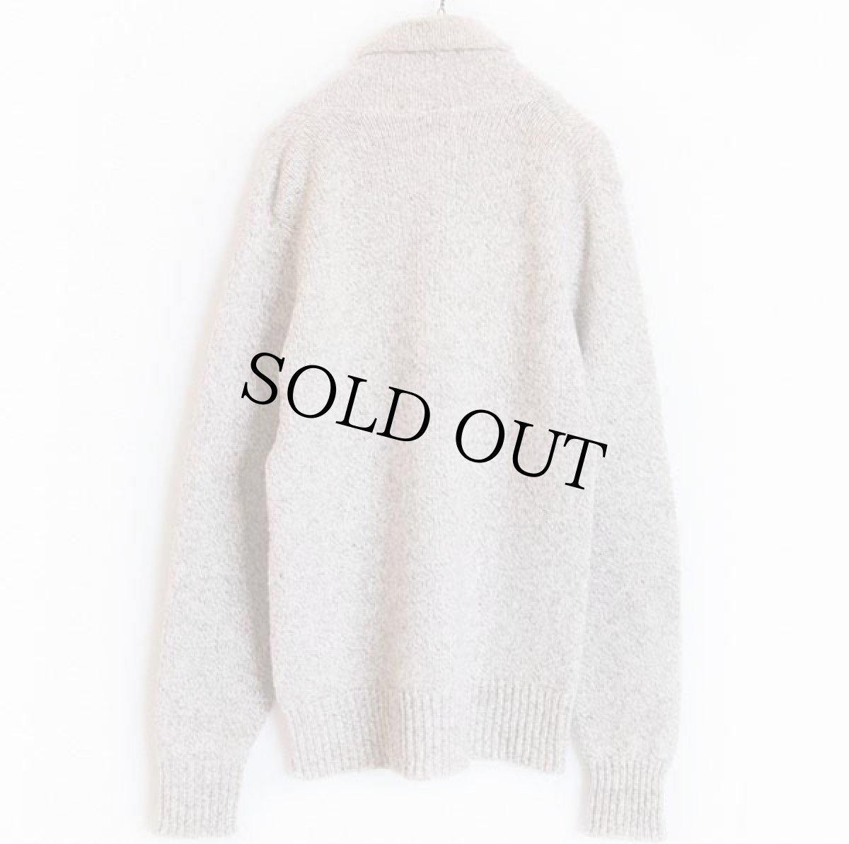 画像2: 80s USA製 REI ショールカラー ウールニット セーター M (2)