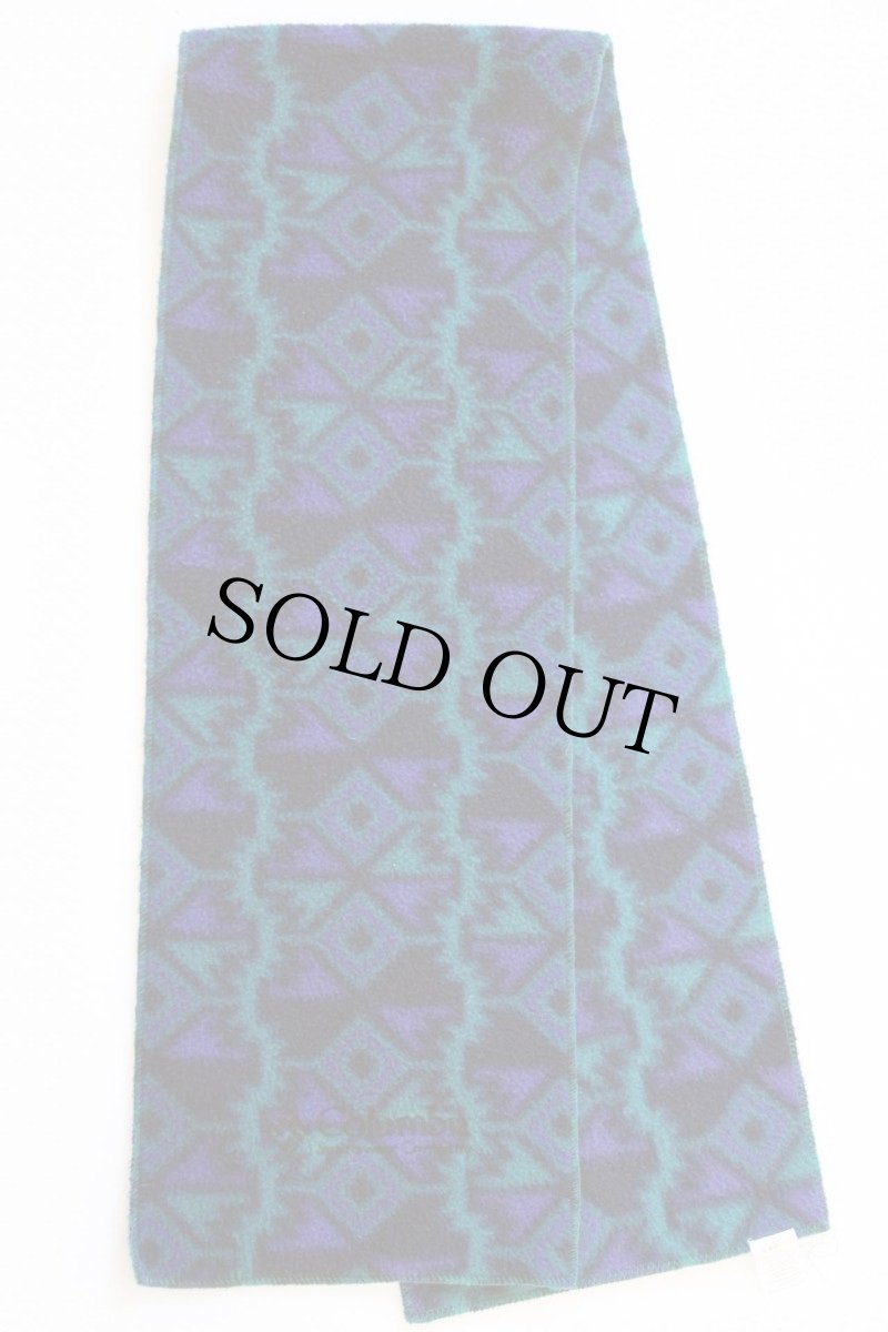 画像2: 90s USA製 Columbiaコロンビア ネイティブ柄 フリース マフラー (2)