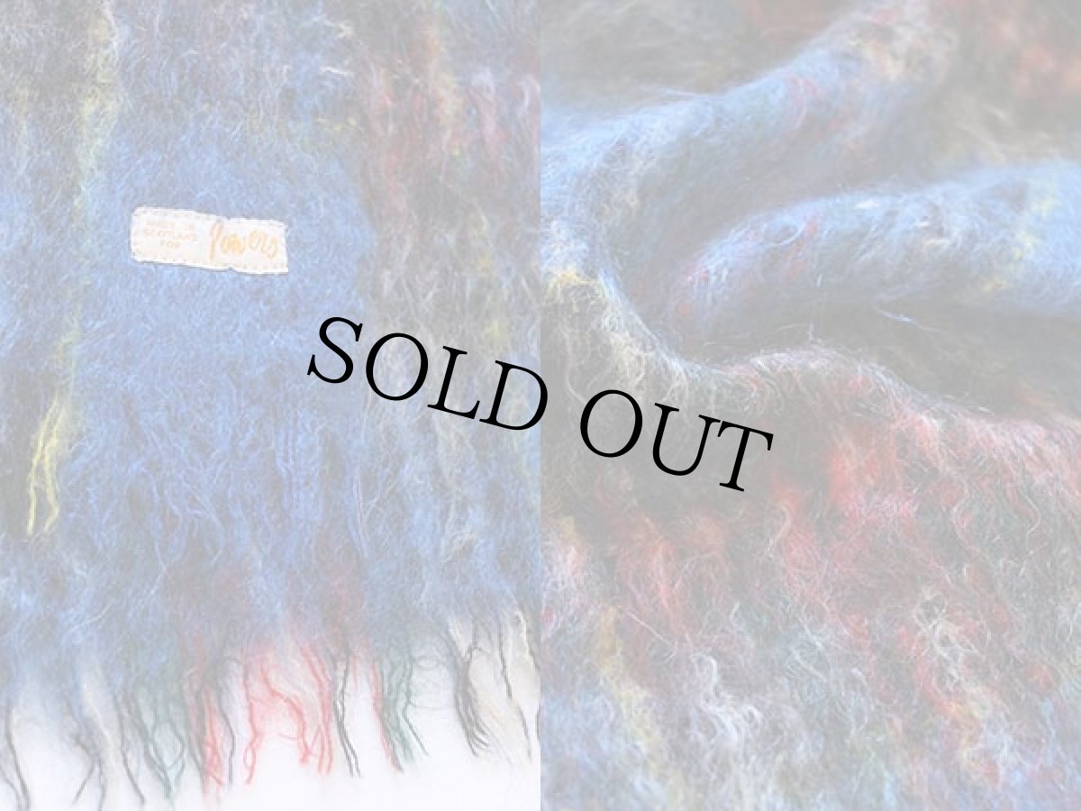 画像3: スコットランド製 タータンチェック モヘヤ パイル マフラー (3)