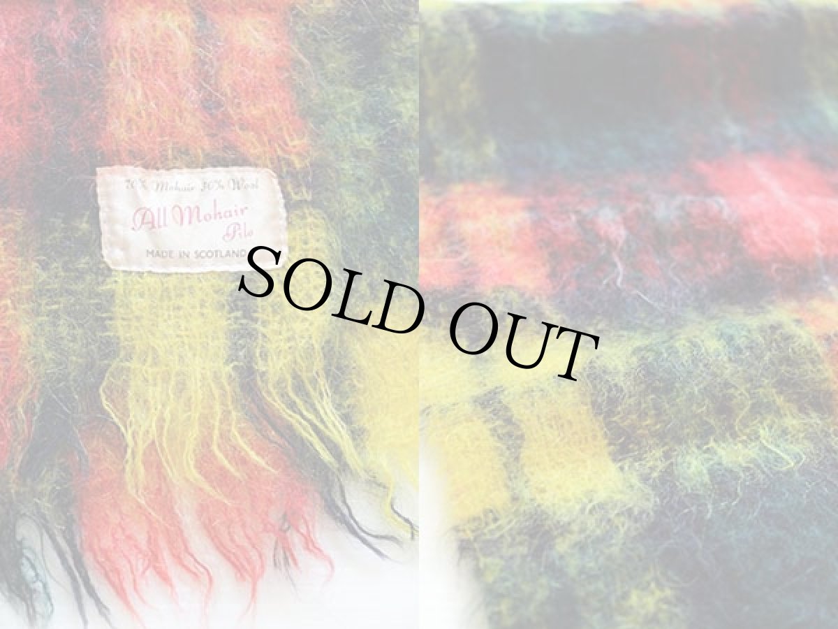 画像3: スコットランド製 All Mohair Pile タータンチェック モヘヤ パイル マフラー (3)