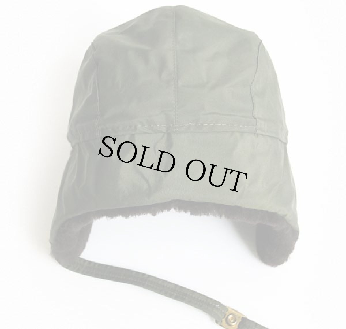 画像3: USA製 ムートン付き キルティングライナー ナイロン キャップ 緑 2XL (3)