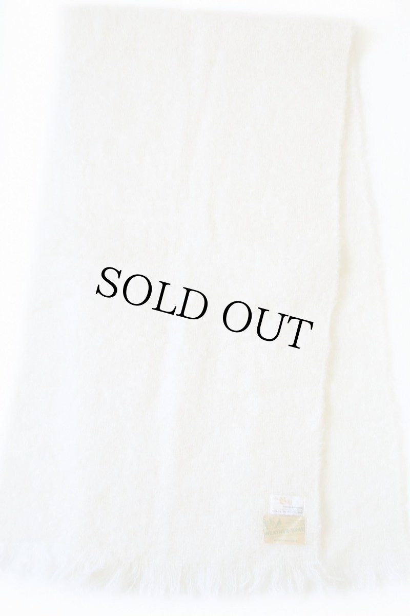 画像2: ビンテージ スコットランド製 HUDSON'S BAYハドソンズベイ モヘヤ パイル ストール ナチュラル (2)