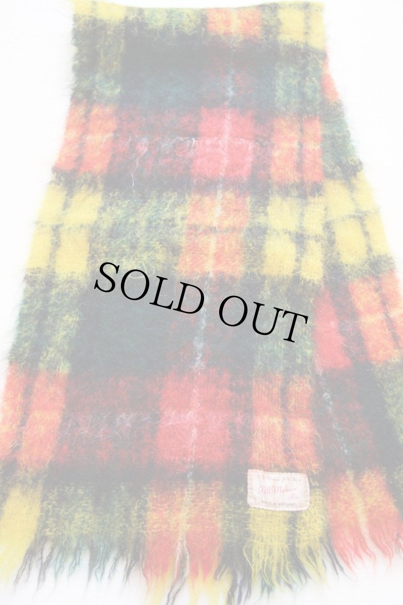画像2: スコットランド製 All Mohair Pile タータンチェック モヘヤ パイル マフラー (2)