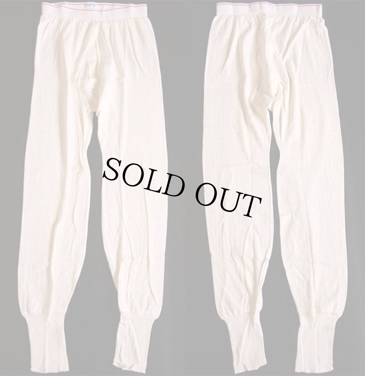 画像2: デッドストック★70s duofold 2レイヤー インナーパンツ 生成り 34 (2)