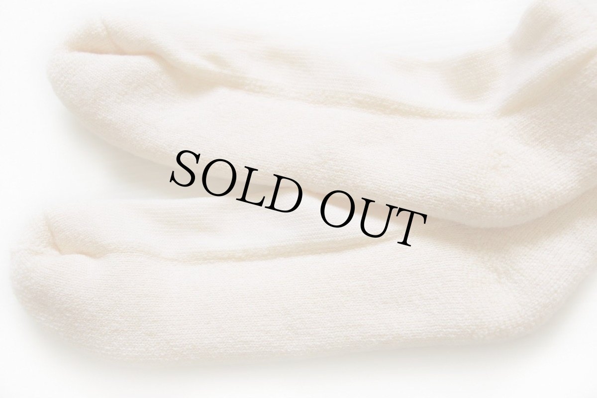 画像3: デッドストック ビンテージ USA製 Thrifty Scot ウール ニットソックス 生成り XL★靴下 (3)