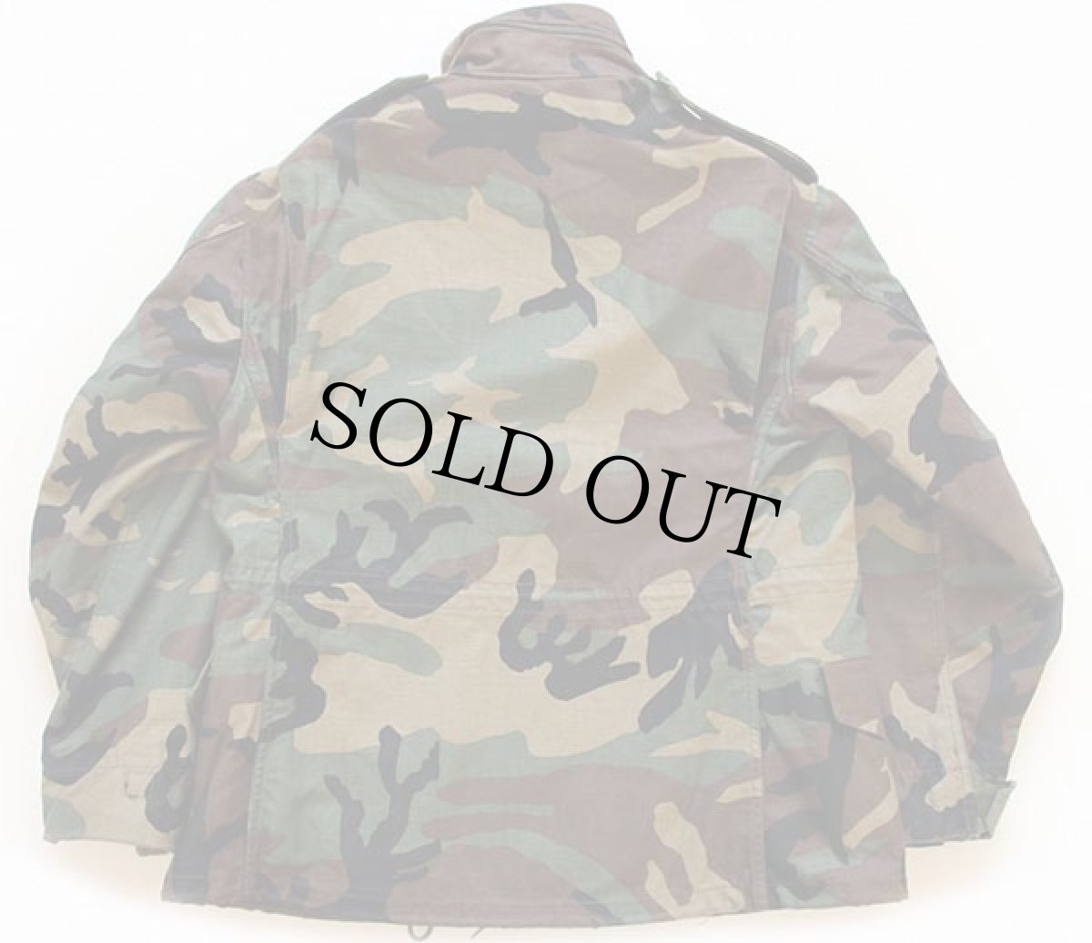 画像2: 90s 米軍 U.S.ARMY パッチ付き ウッドランドカモ M-65 フィールドジャケット S-XS (2)