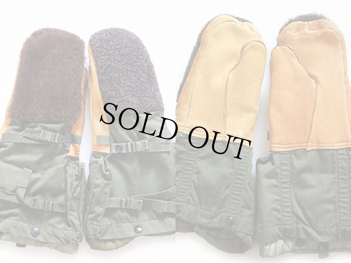 画像2: 70s 米軍 キルティングライナー ミトン グローブ M (2)