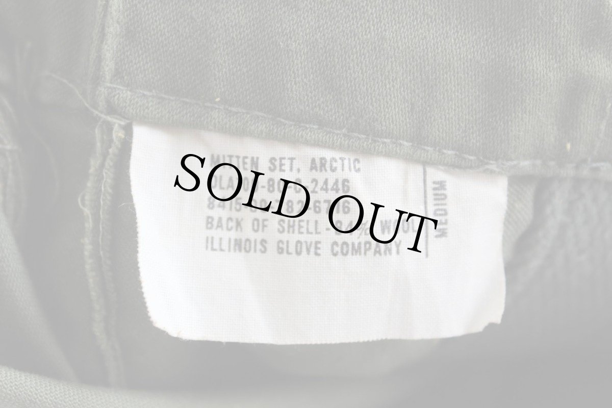 画像4: 70s 米軍 キルティングライナー ミトン グローブ M (4)