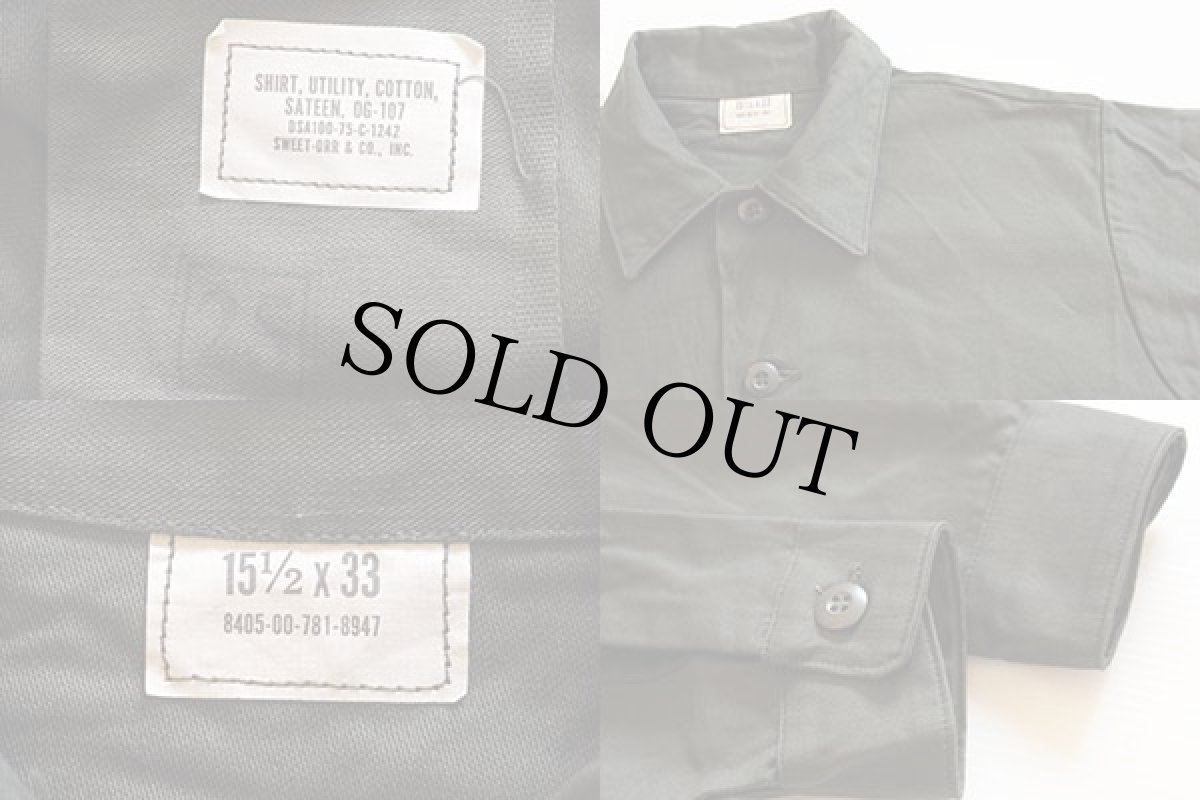 画像3: デッドストック★70s 米軍 U.S.ARMY ユーティリティシャツ 15.5★SWEET-ORR (3)