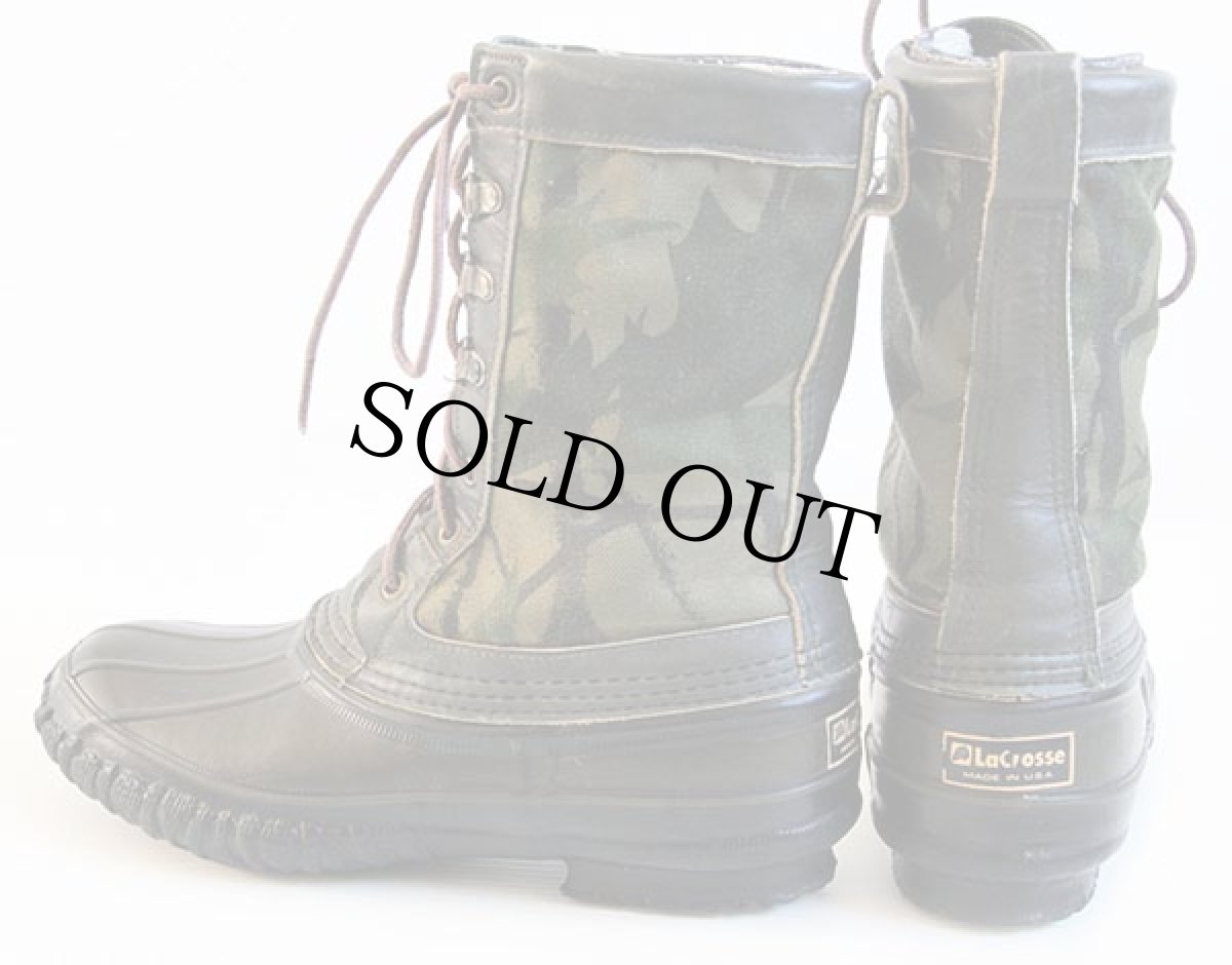 画像2: USA製 LaCrosseラクロス 迷彩柄 ガムシューズ 8★ビーンブーツ (2)