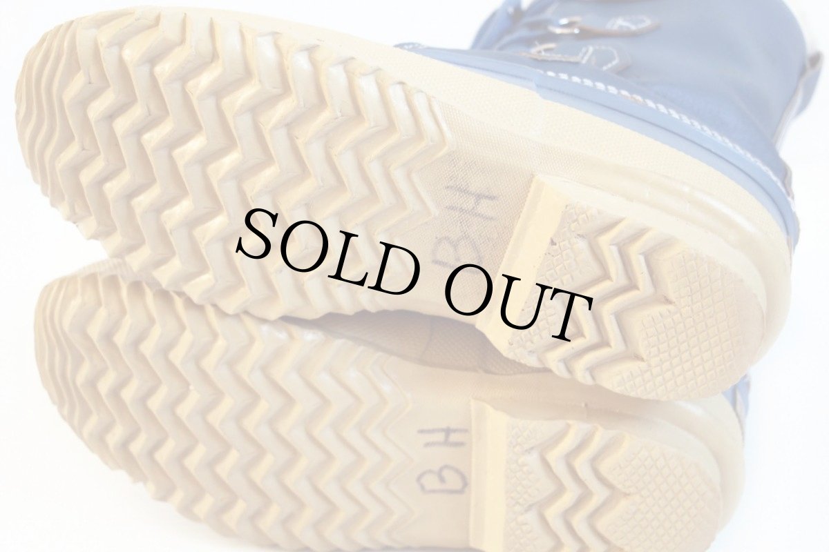 画像4: カナダ製 SORELソレル レザー スノーブーツ ブルーグレー W9 (4)