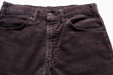 画像2: 80s Levi'sリーバイス 519 コーデュロイパンツ 焦げ茶 w33 (2)