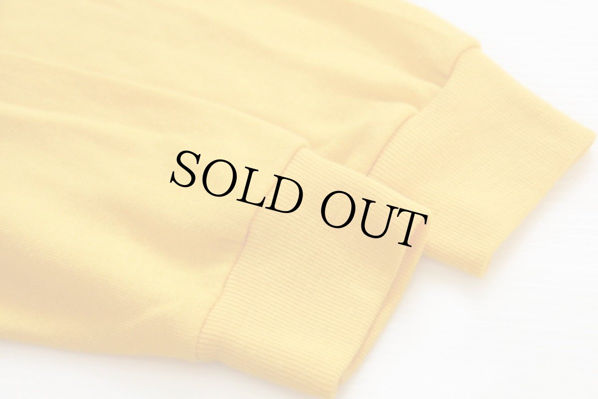 画像3: 70s UNKNOWN 無地 スウェット ジップパーカー 黄 (3)