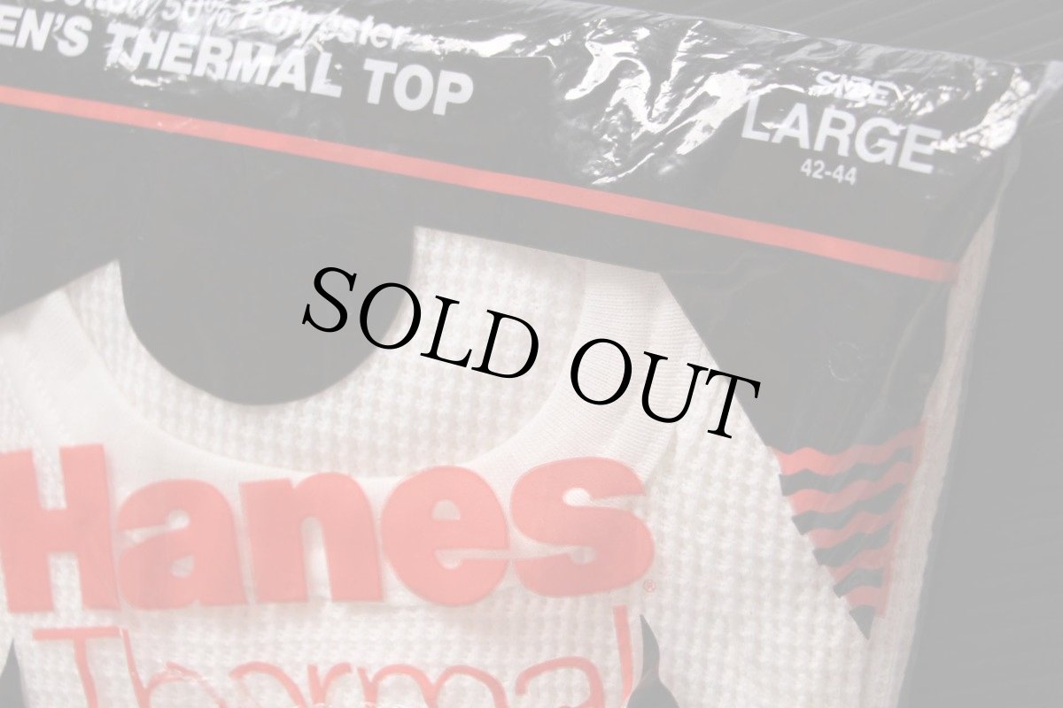 画像3: デッドストック★80s USA製 Hanes サーマルシャツ ナチュラル L (3)