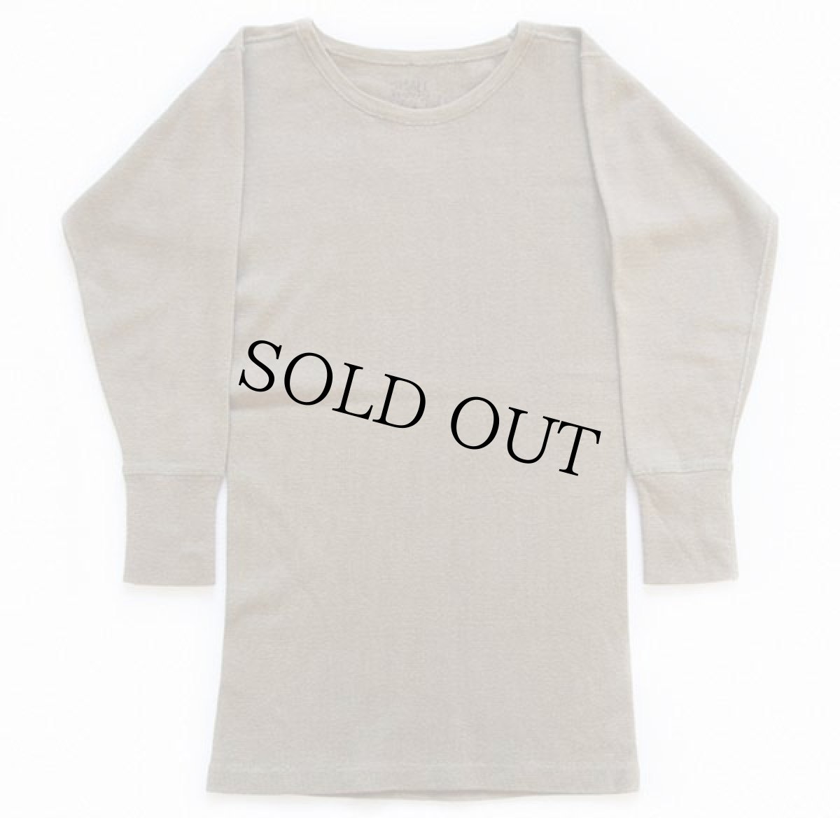 画像2: 40s 米軍 U.S.ARMY クルーネック ウール×コットン アンダーシャツ オリーブ S (2)