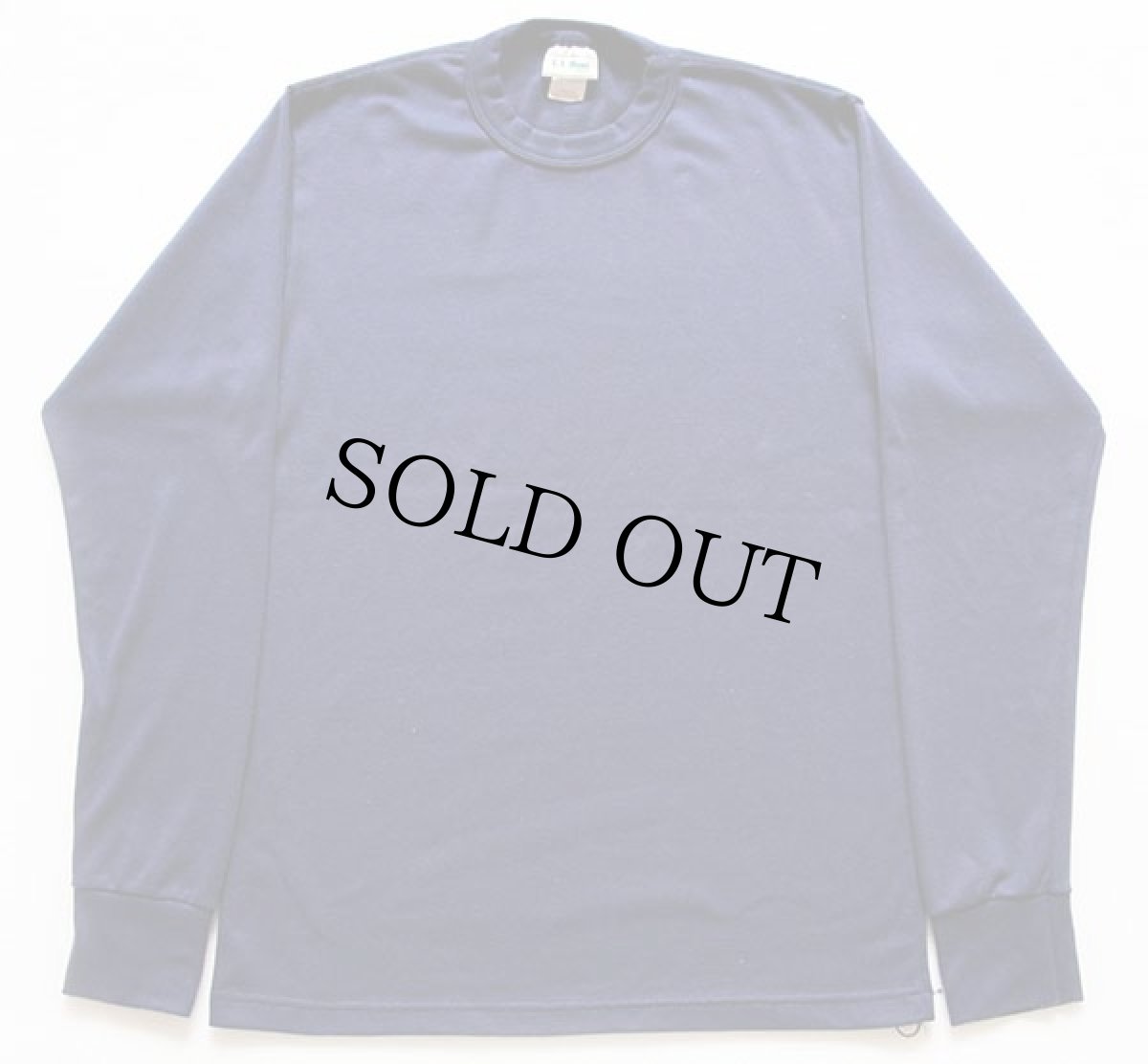 画像2: 90s USA製 L.L.Bean アンダーシャツ 紺 L (2)