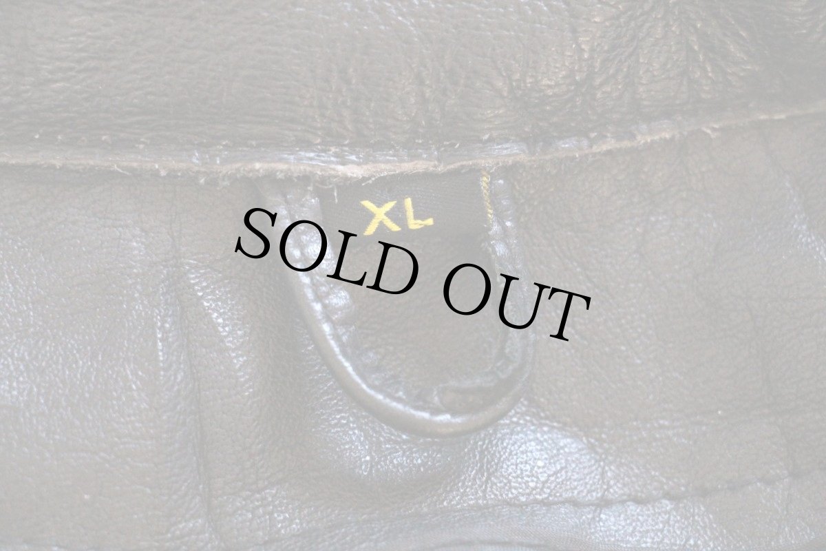 画像5: HOT LEATHERS シングルライダース レザージャケット ライン入り 黒 XL (5)