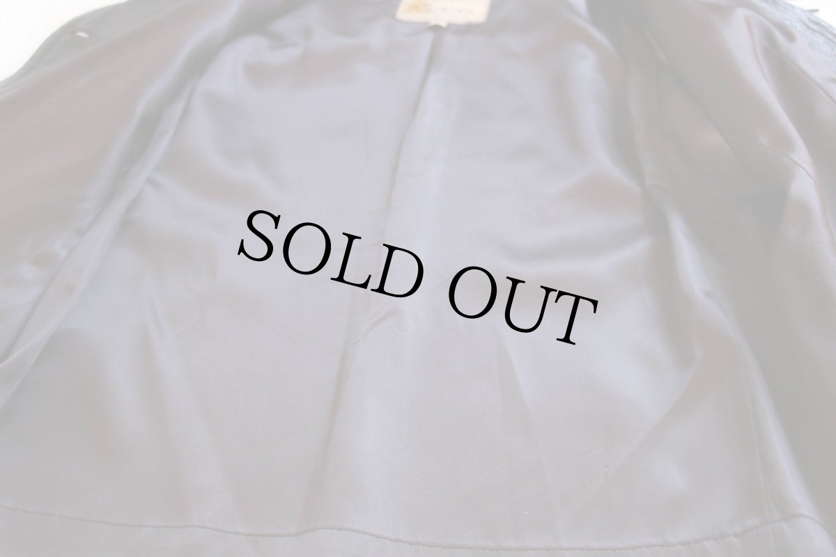 画像5: 70s USA製 W.B.PLACE&Co フリンジ ディアスキン レザージャケット 焦げ茶 38 (5)