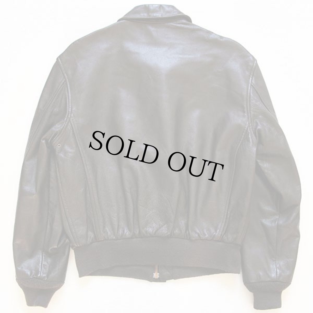 画像2: USA製 COOPERクーパー A-2 フライト レザージャケット 焦げ茶 40R★ゴートスキン (2)