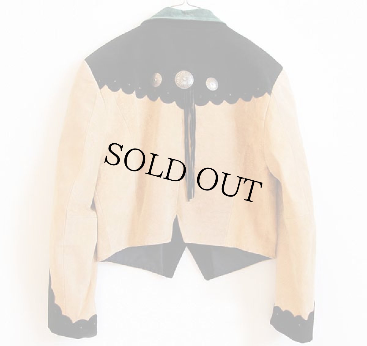 画像2: 80s USA製 PIONEER WEAR マルチカラー ショート丈 スエードレザージャケット S (2)