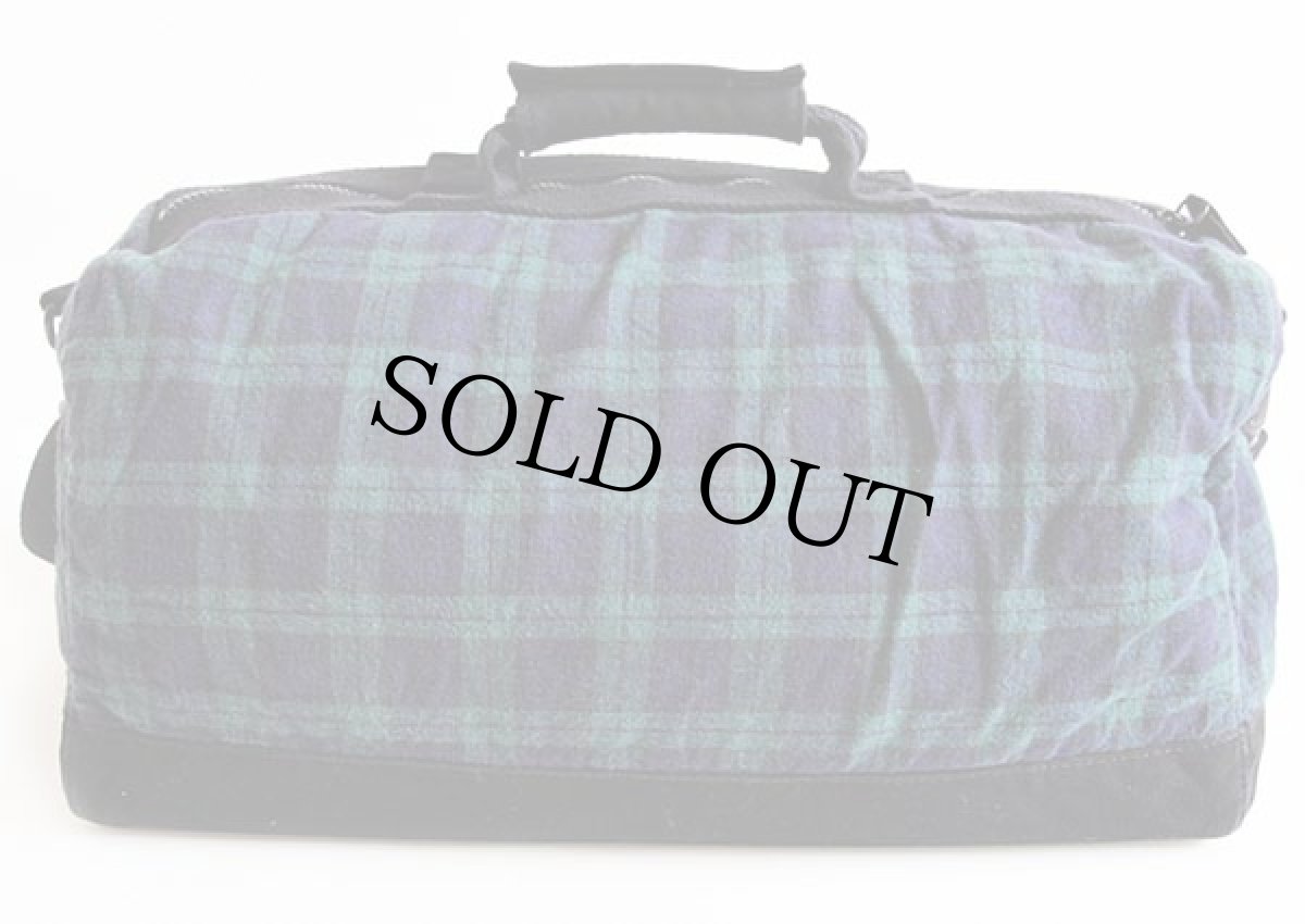 画像2: 90s POLO SPORTポロ スポーツ ラルフローレン ポロベア刺繍 ブラックウォッチ タータンチェック ボストンバッグ (2)