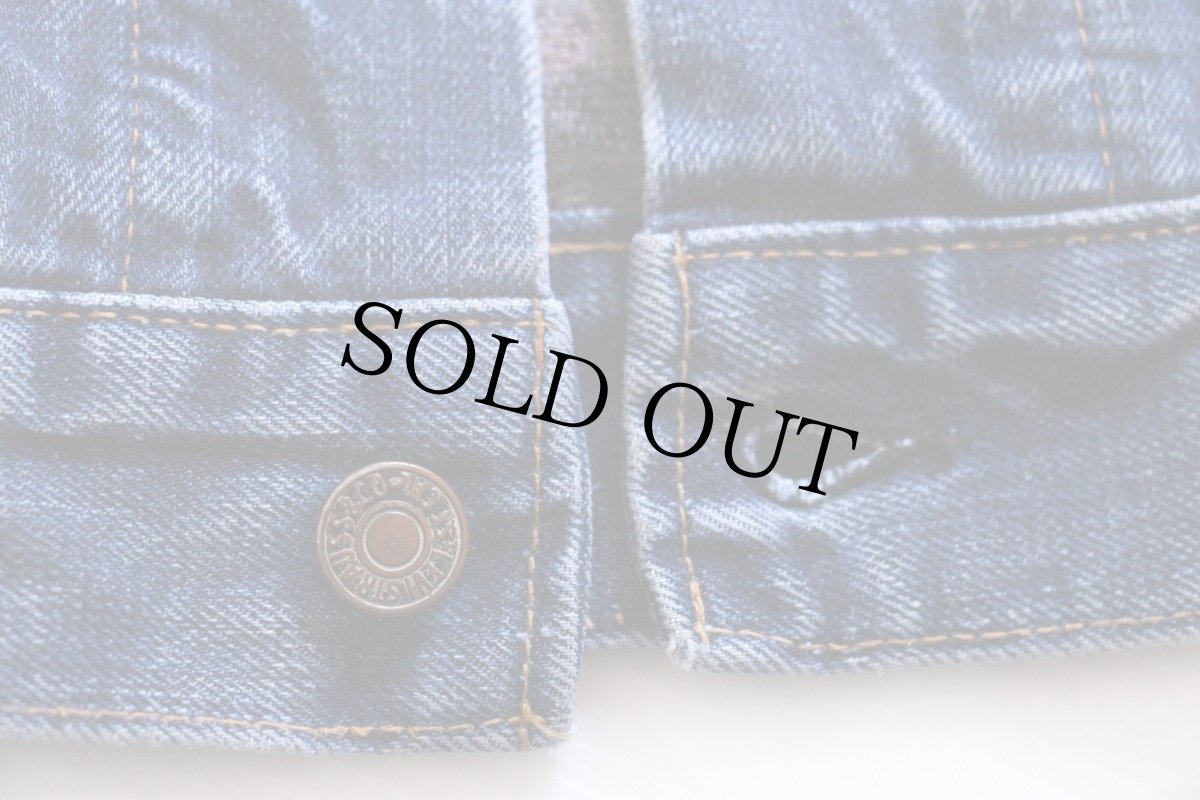 画像8: 60s USA製 LEVI'Sリーバイス 70505 BIGE ブランケットライナー デニムジャケット (8)