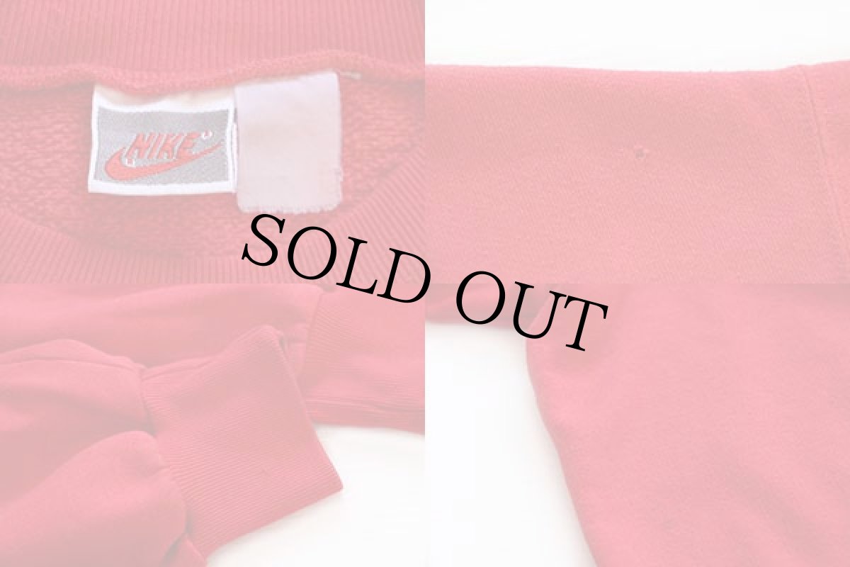 画像3: 90s NIKEナイキ ビッグロゴ スウェット 赤 特大 (3)