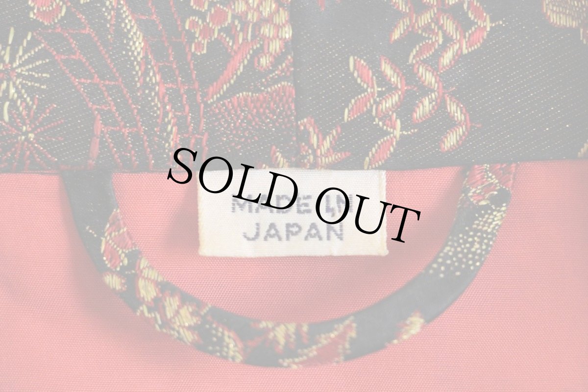 画像4: ビンテージ 日本製 総柄 サテン スカガウン (4)