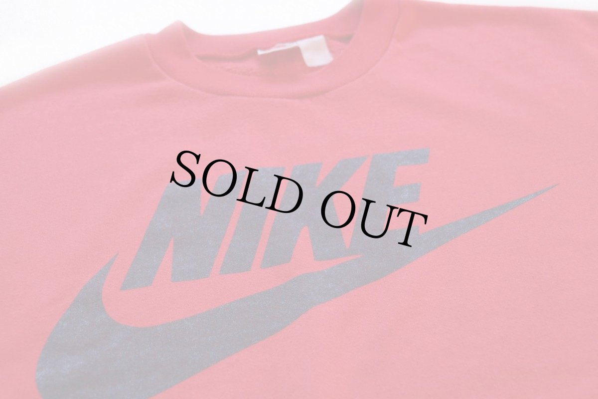 画像2: 90s NIKEナイキ ビッグロゴ スウェット 赤 特大 (2)