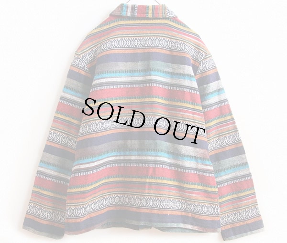 画像2: 90s CHICO'S DESIGN 総柄 コットン ラグジャケット 1 (2)