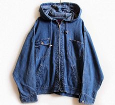 画像1: 90s DENIM&Co. デニムパーカー 1X (1)