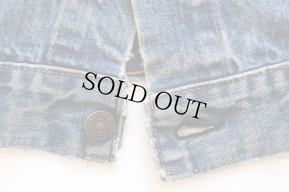 画像6: 60s LEVI'Sリーバイス 70505 BIGE デニムジャケット 40 (6)