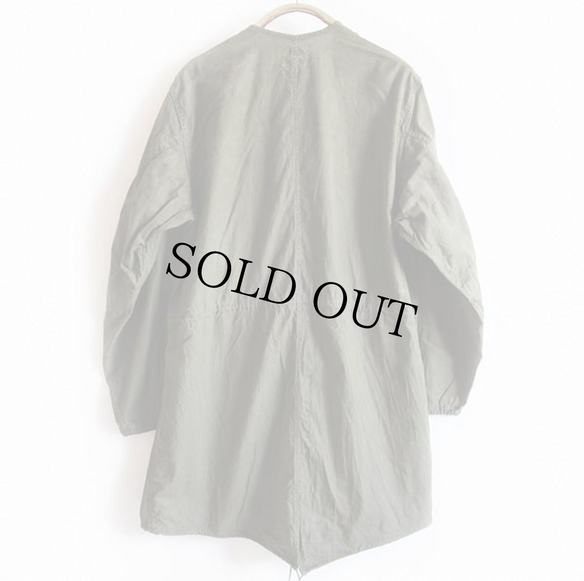 画像2: 60s 米軍 U.S.ARMY GAS PROTECTIVE ガスプロテクティブ ノーカラー オーバーコート S★モッズコート (2)