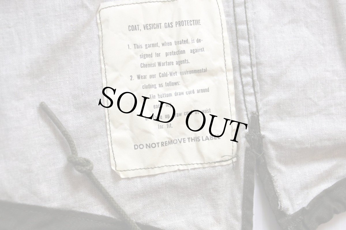 画像5: 60s 米軍 U.S.ARMY GAS PROTECTIVE ガスプロテクティブ ノーカラー オーバーコート S★モッズコート (5)