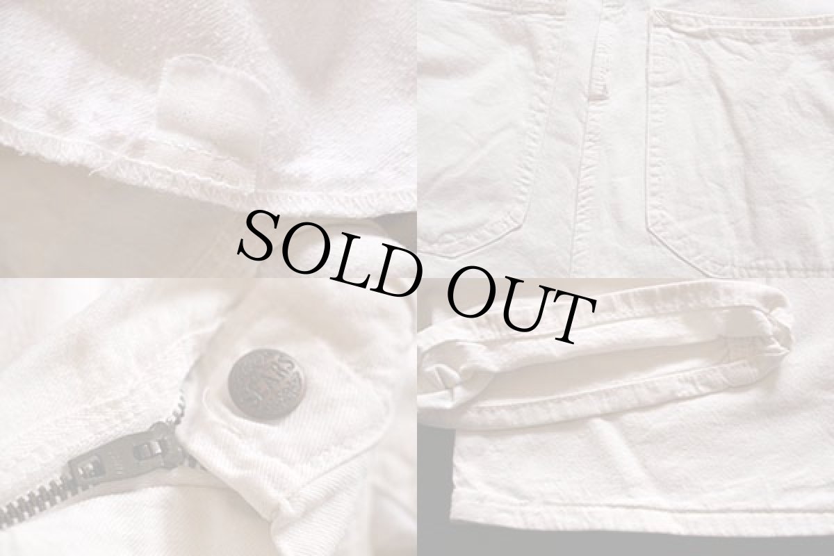 画像3: 70s SEARS コットン ペインターパンツ 生成り (3)