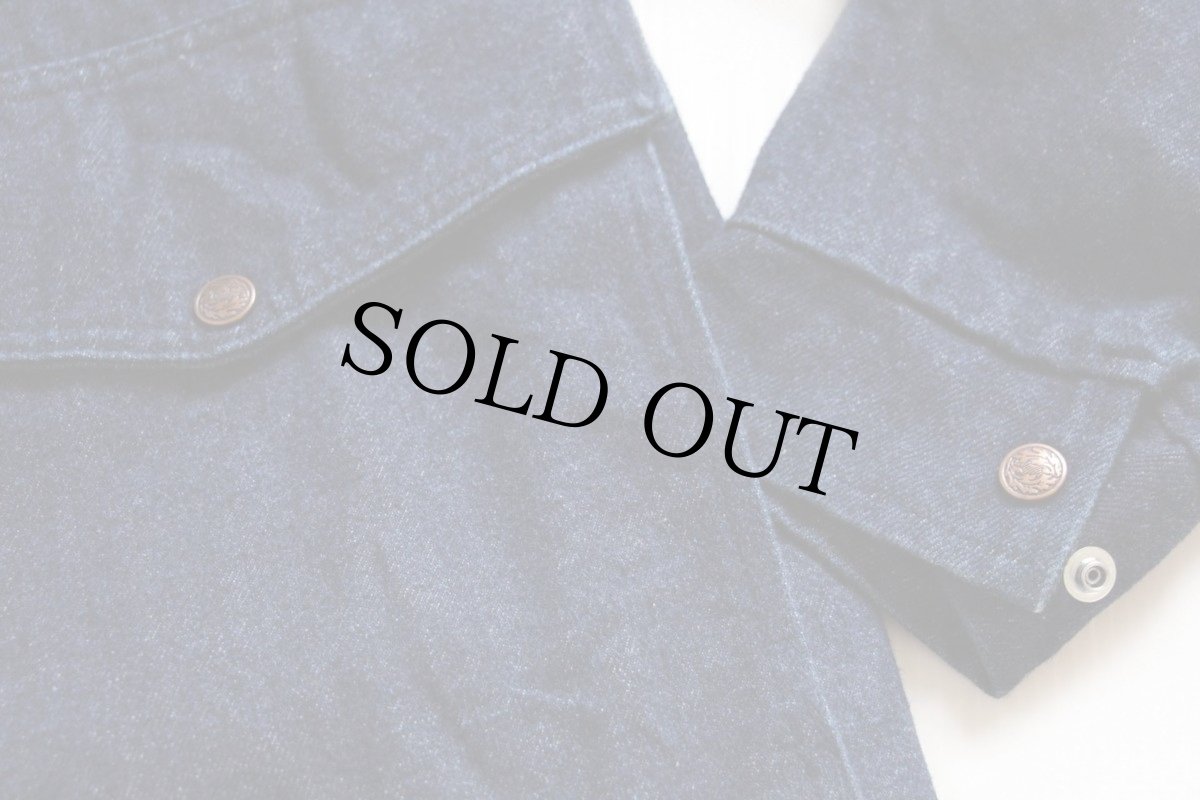 画像6: 80s USA製 SADDLESMITHサドルスミス ロング デニムコート S (6)