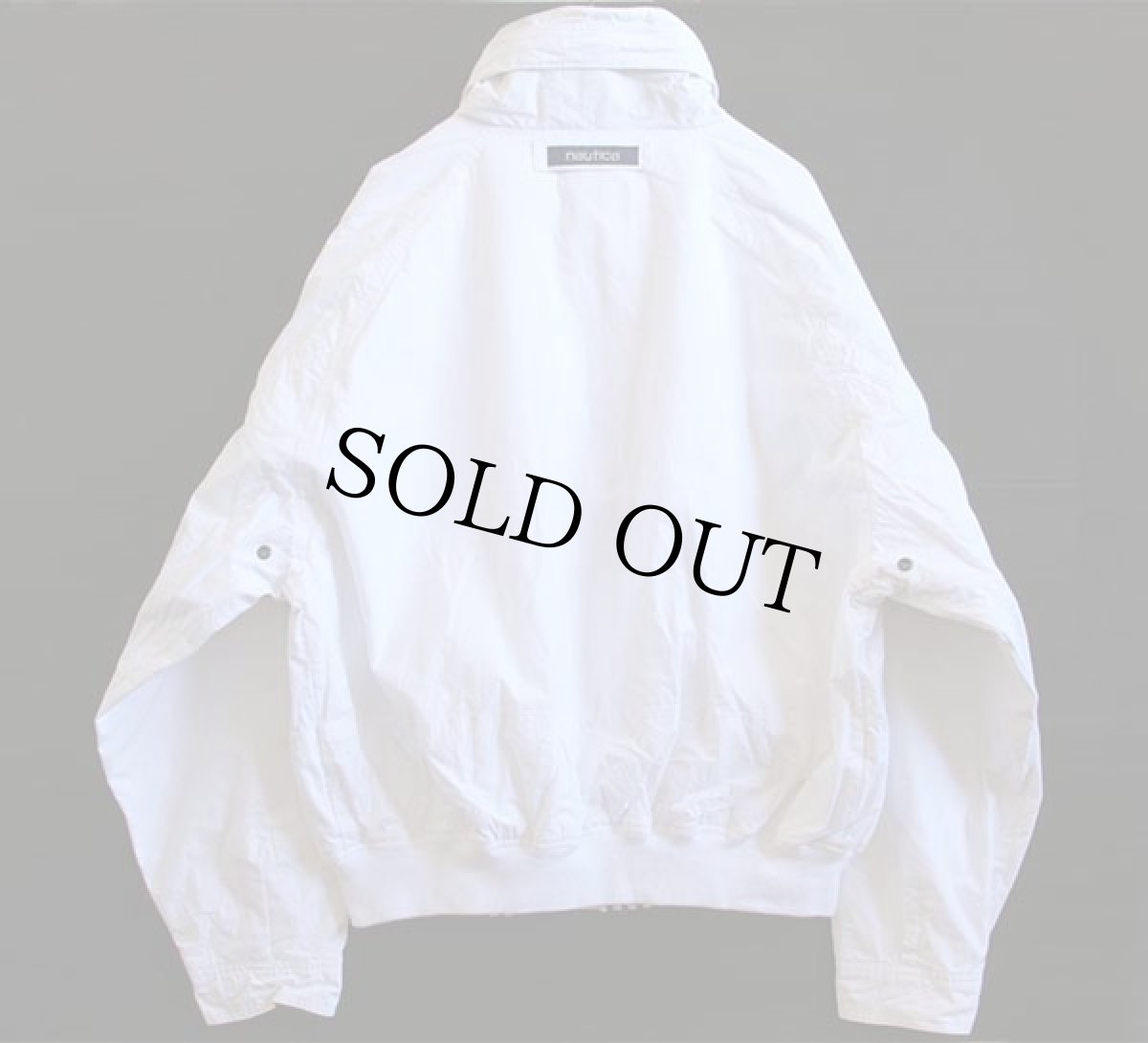 画像2: 90s nauticaノーティカ コットンジャケット 白 L (2)