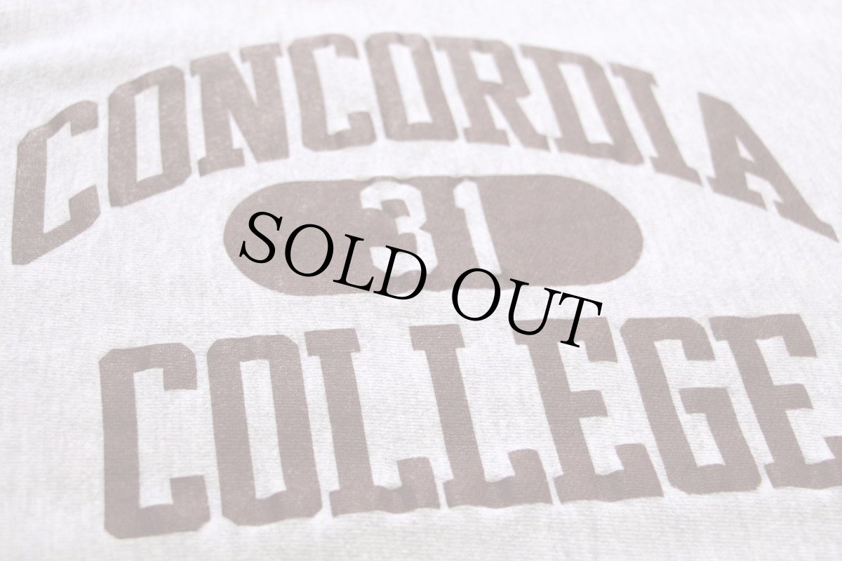 画像2: 90s USA製 Championチャンピオン CONCORDIA 31 三段中抜き リバースウィーブ スウェット 杢グレー XL (2)