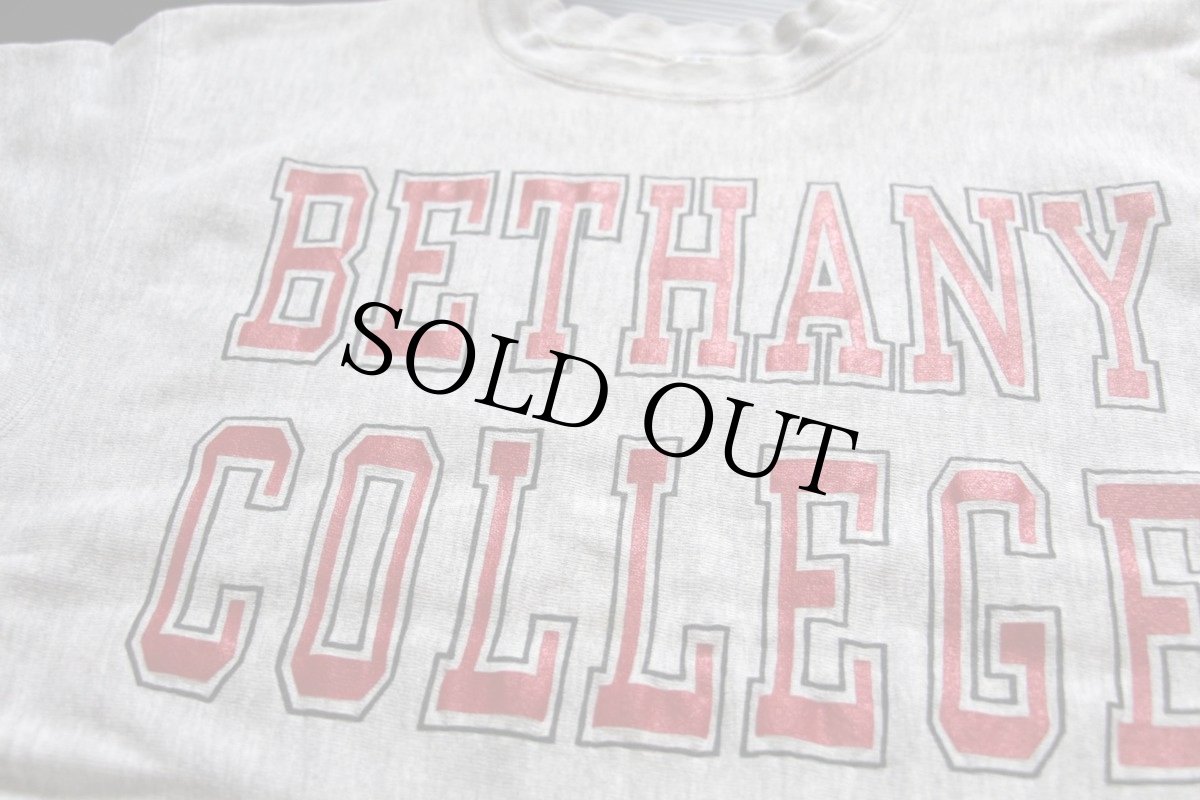 画像2: 80s USA製 Championチャンピオン BETHANY リバースウィーブ スウェット 杢グレー XL (2)