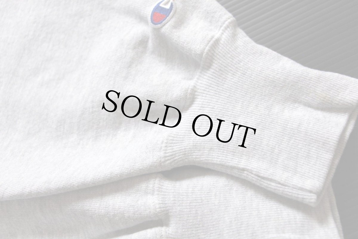 画像4: 90s USA製 Championチャンピオン CONCORDIA 31 三段中抜き リバースウィーブ スウェット 杢グレー XL (4)