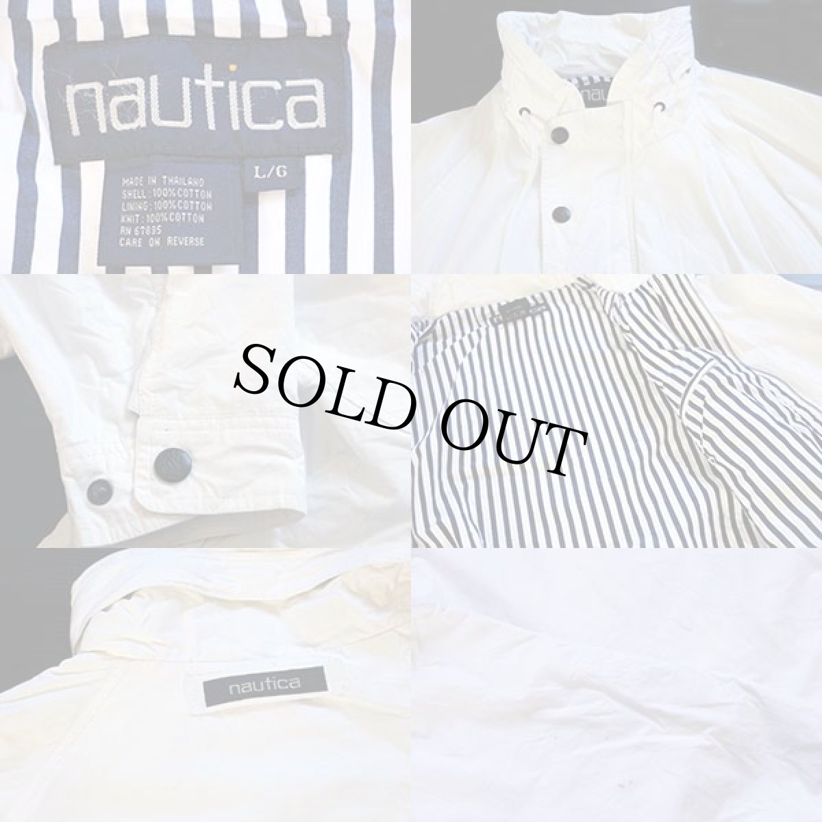 画像3: 90s nauticaノーティカ コットンジャケット 白 L (3)