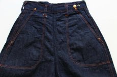 画像2: デッドストック★50s Jeanies BLUE BELL インディゴ デニム ランチパンツ 10 (2)