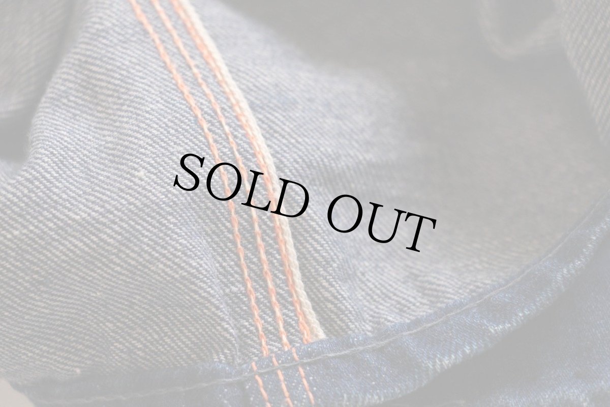 画像9: 40s PARTRIDGE シンチバック インディゴ デニム ペインターパンツ w32★バックルバック (9)