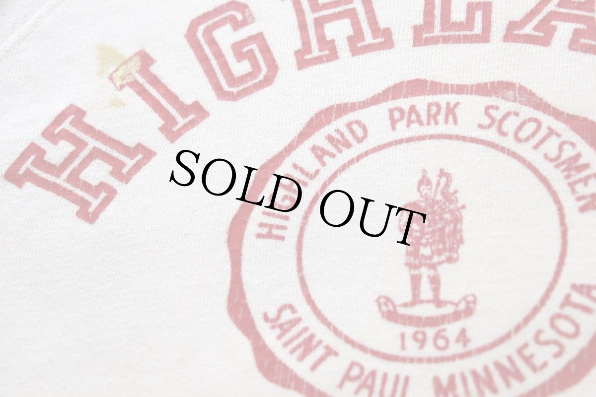 画像4: 60s HIGHLAND PARK 半袖スウェット 白 (4)