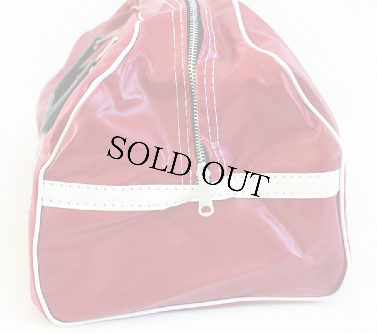 画像3: デッドストック★80s FONDY CARDINALS ボストンバッグ 赤 (3)