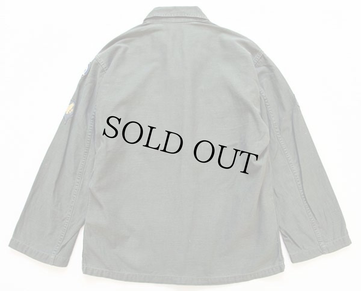 画像2: 50s 米軍 U.S.ARMY パッチ付き ユーティリティシャツ (2)