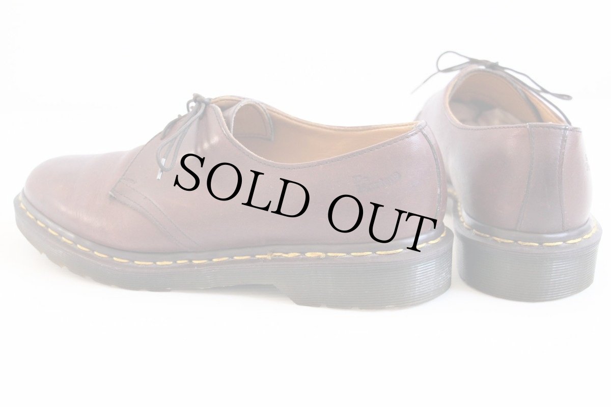 画像2: 英国製 DR.MARTENSドクターマーチン 3ホール レザーシューズ 茶 UK10 (2)