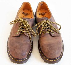 画像3: 英国製 DR.MARTENSドクターマーチン 4ホール ヌバック レザーシューズ 茶 UK8 (3)