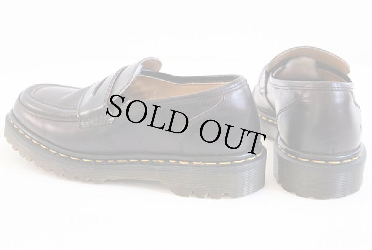 画像2: 英国製 DR.MARTENSドクターマーチン ローファー レザーシューズ 茶 UK7 (2)